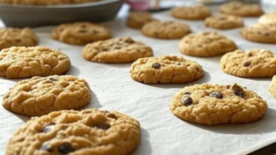 Receita Fácil de Cookies com Gotas de Chocolate Caseiros
