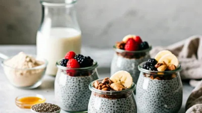 Chiafrø Proteinpudding Oppskrift
