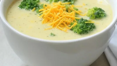 Creamy Broccoli Cheddar Soup in Just 30 Minutes