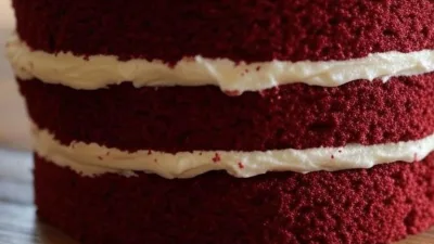 Decadent Red Velvet Cake with Cream Cheese Frosting