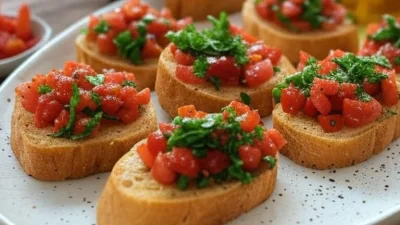 Recette Facile de Bruschetta Gourmande