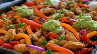 Einfache Blech-Fajitas