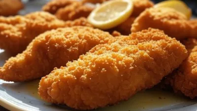 Costeletas de frango parisienses fofas