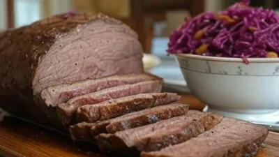 Recette Authentique de Sauerbraten Allemand avec Chou Rouge
