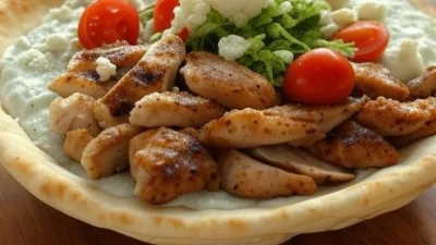 Proste Greckie Gyros z Kurczaka