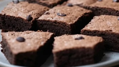 Receita Saudável de Brownies de Chocolate com Feijão Preto