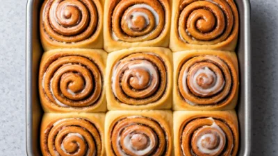 Homemade Cinnamon Rolls with Cream Cheese Frosting
