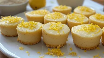 Bouchées de cheesecake au citron faibles en glucides