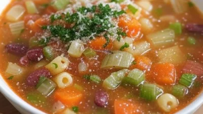 Receita de Sopa Minestrone