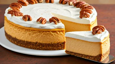 Recette de Cheesecake à la Citrouille sans Cuisson