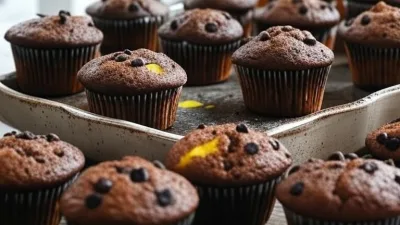 Receita de Muffins de Chocolate