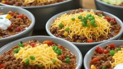 Receta de Chili Rápido en Una Olla