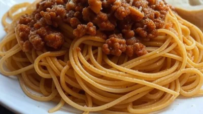 Recette rapide de spaghetti bolognaise végétarien