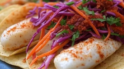 Receita Rápida e Fácil de Tacos de Peixe