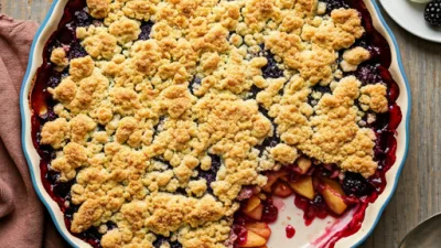 Recette de Crumble aux Mûres et Pommes de Saison