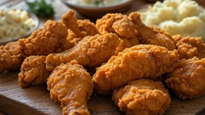 Recette authentique de poulet frit croustillant à la mode du Sud