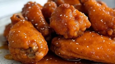 Recette d'ailes de poulet épicées au miel et au miel