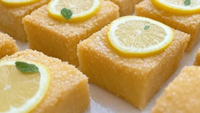 Zesty Lemon Bars with a Buttery Shortbread Crust