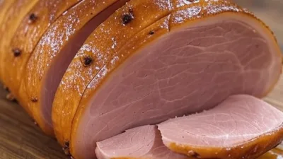 Maple-Bourbon Glazed Ham