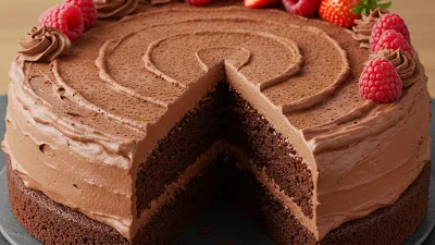 Gâteau d'Anniversaire au Chocolat sans Sucre