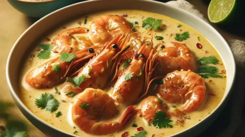 Crevettes à la sauce coco