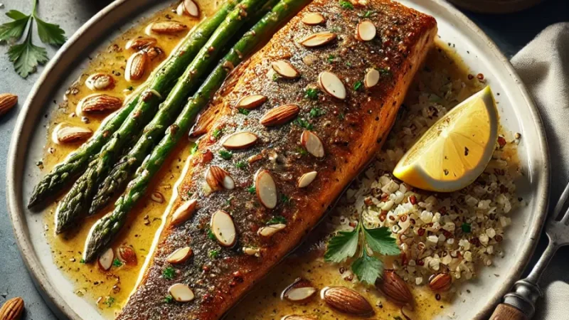Truite au beurre et aux amandes