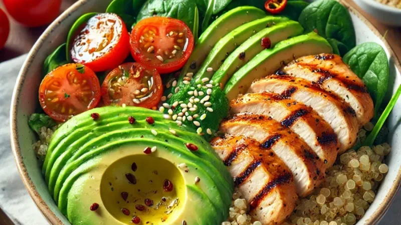 Repas sain de perte de graisse en 10 minutes