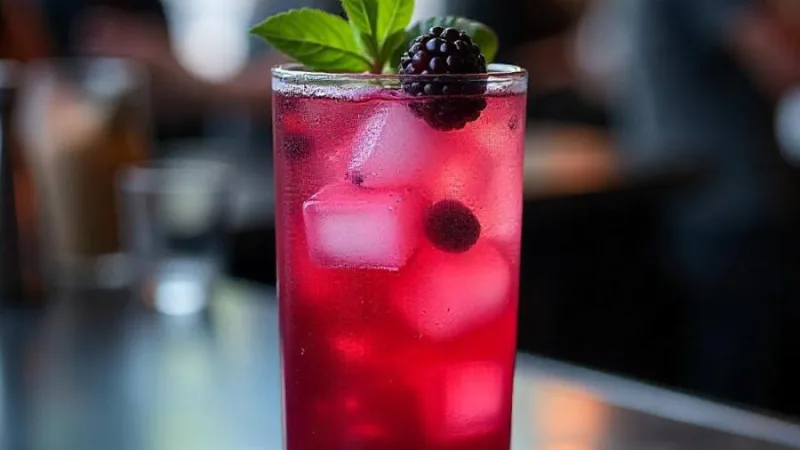 Basil smash koktejl (Blackberry Basil Smash)