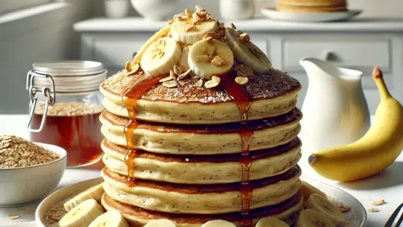 Crêpes Sans Gluten à la Banane et à l'Avoine