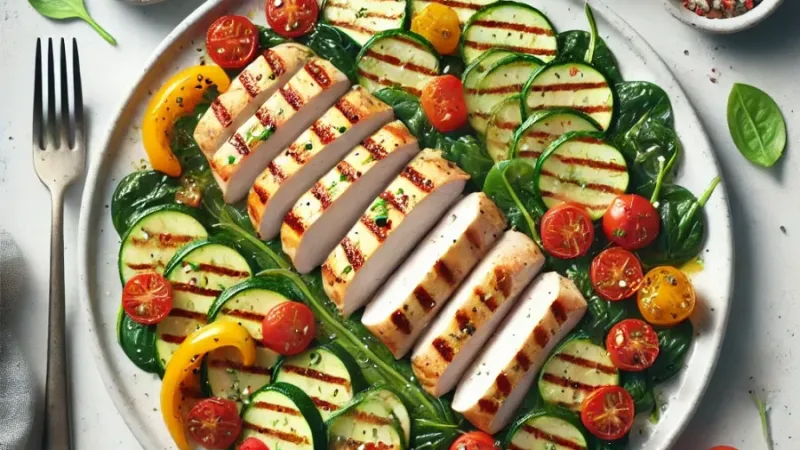 Kalorienarmes, proteinreiches Abendessen zur Gewichtsreduktion
