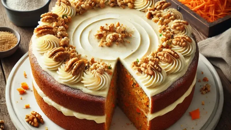 Receita de Bolo de Cenoura Vegano