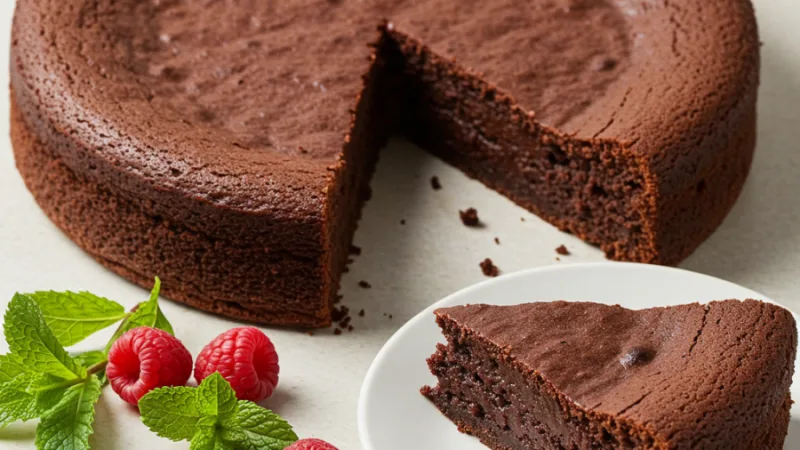 4-Ingredient Flourless Chocolate Cake