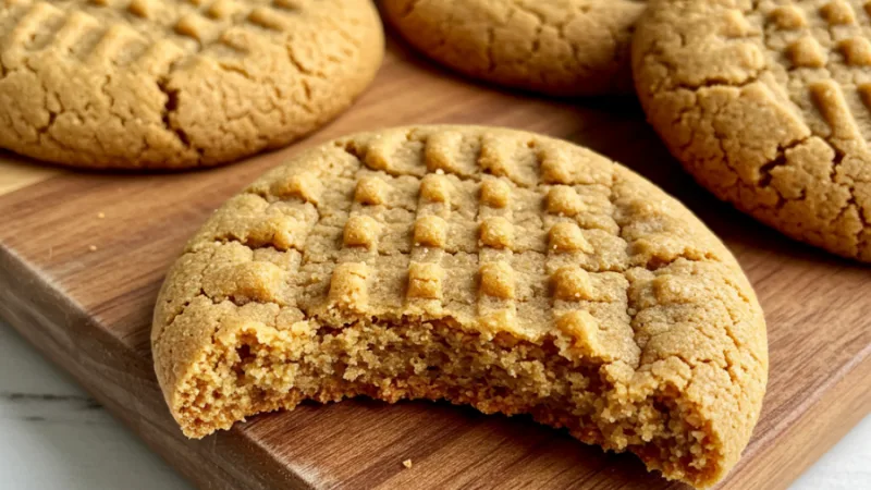 Biscuits au beurre de cacahuète à 4 ingrédients