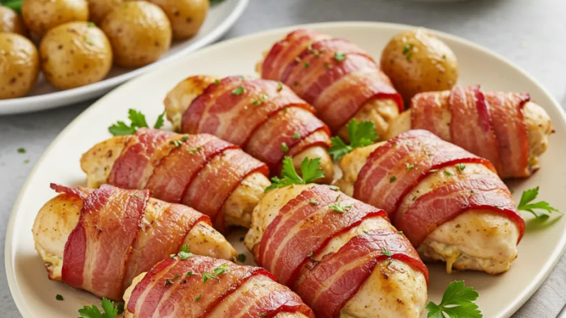 Bacon-Wrapped Stuffed Chicken Breasts