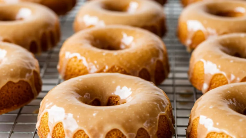 Gebackene Keto-Donuts mit zuckerfreiem Guss