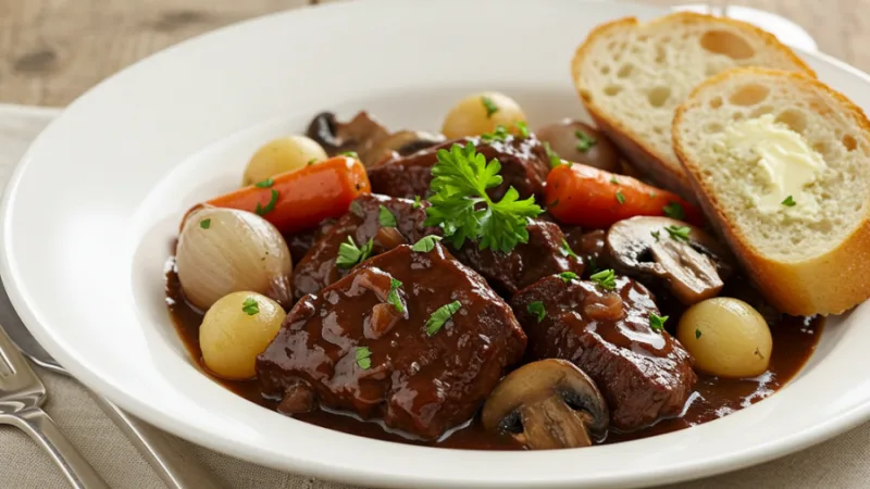 Classic Beef Bourguignon Recipe