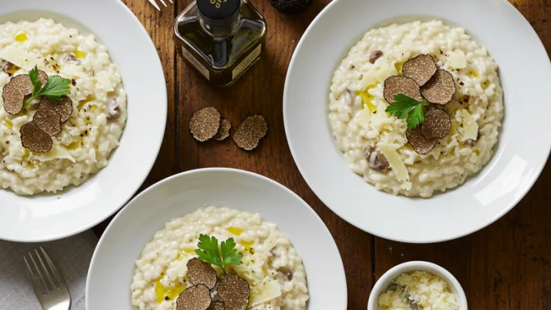 Creamy Truffle Risotto with Parmesan