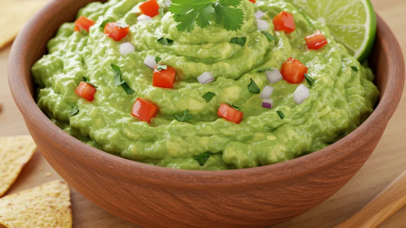 Einfaches hausgemachtes Guacamole in 5 Minuten