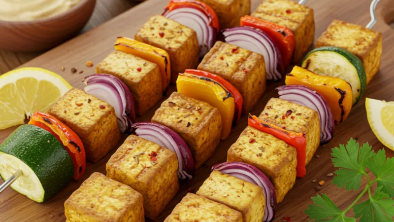 Easy Vegan Kebabs