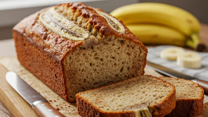 Eggless Banana Bread Recipe