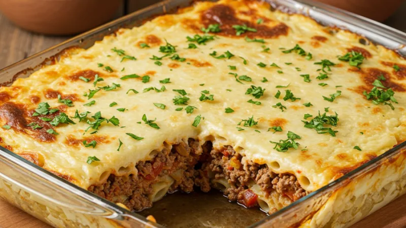 Egyptian Macarona Bechamel Recipe