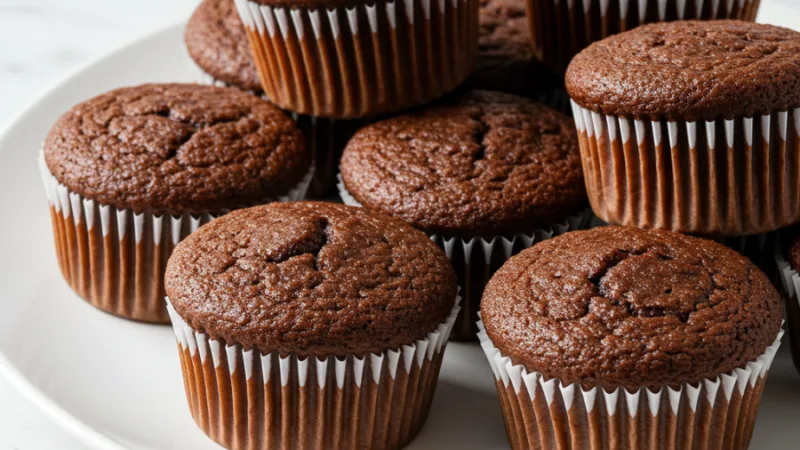 Fluffy Keto Chocolate Muffins