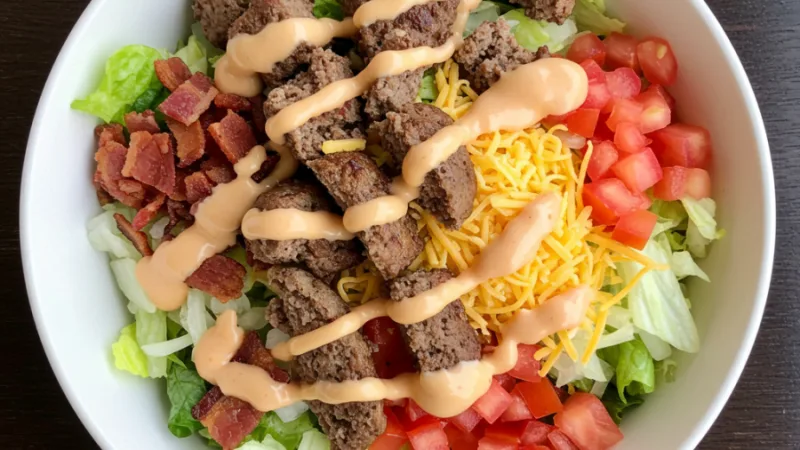 Keto Big Mac Salat