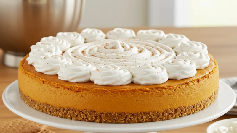 Easy No Bake Pumpkin Cheesecake Recipe