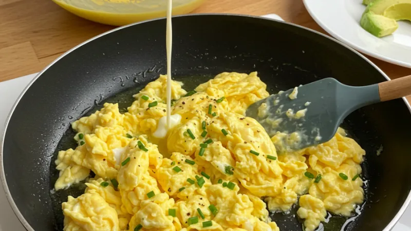 Olive Oil Scrambled Eggs