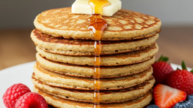 Utsökt recept på paleo pannkakor med mandelmjöl