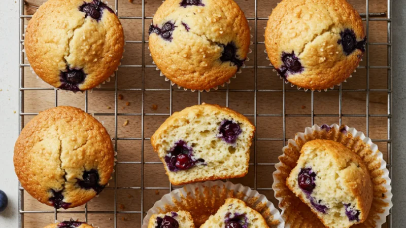 Sugar-Free Blueberry Muffins Recipe