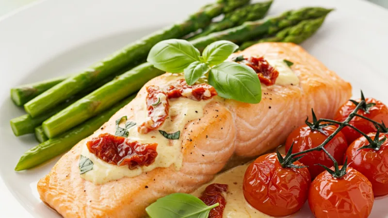 Meilleure recette de saumon toscan crémeux