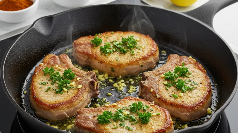 Bestes Rezept für Saftige Schweinekoteletts aus der Pfanne