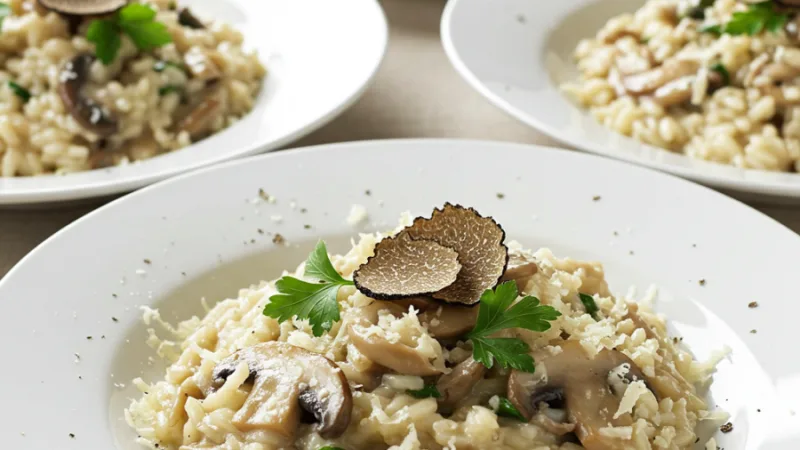 Truffle Mushroom Risotto Recipe